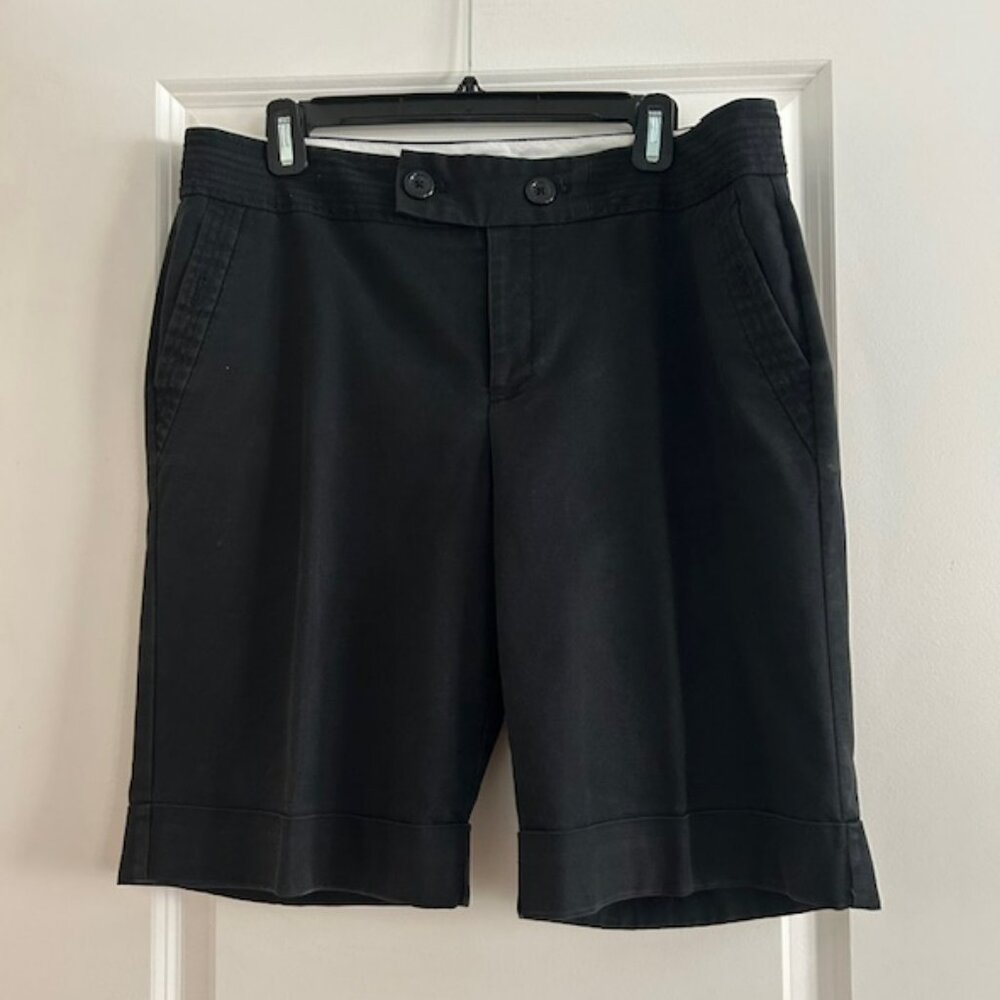 Banana Republic Women's Jackson Fit Navy Cargo Shorts, Size 12